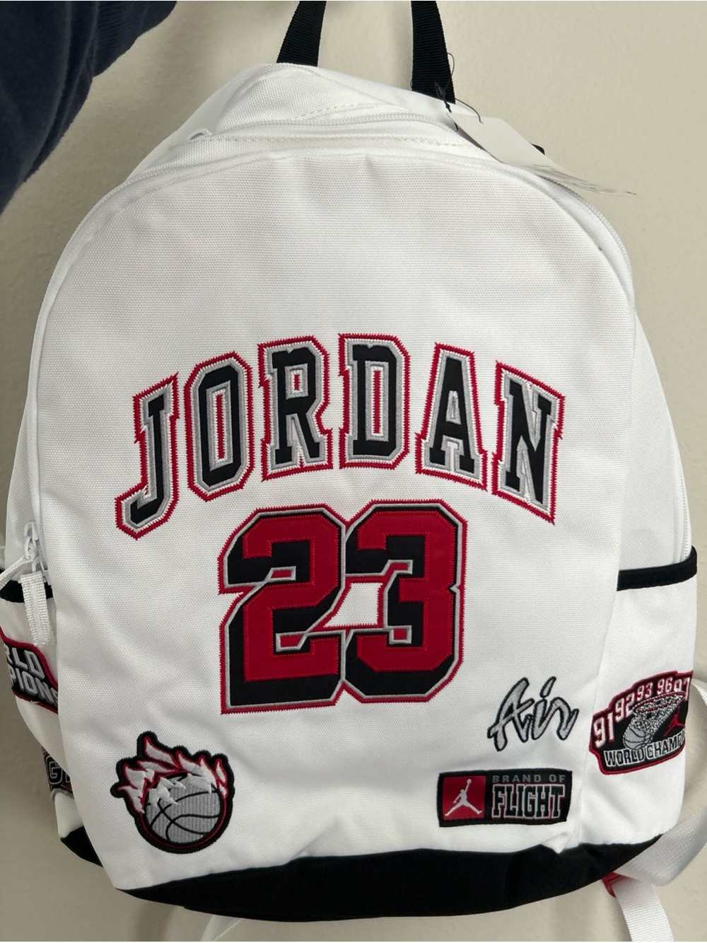Jordan Backpack White/ Gym Red Universal